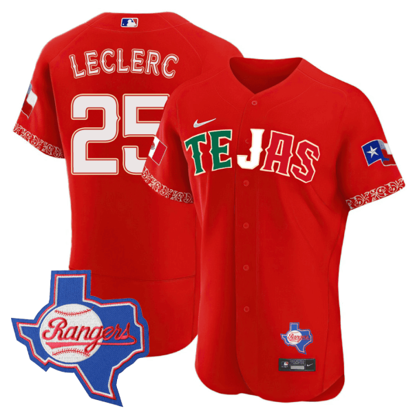 Men's Texas Rangers Special Mexico Texas State Patch Jersey - All Stitched - Image 2