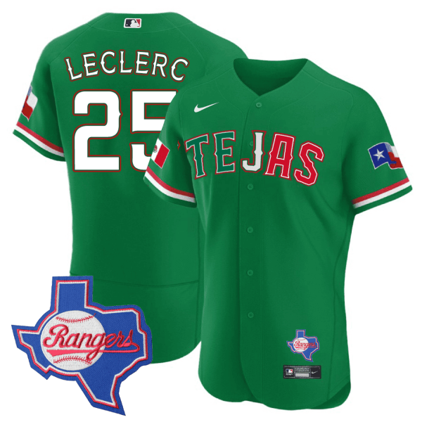 Men's Texas Rangers Special Mexico Texas State Patch Jersey - All Stitched - Image 5