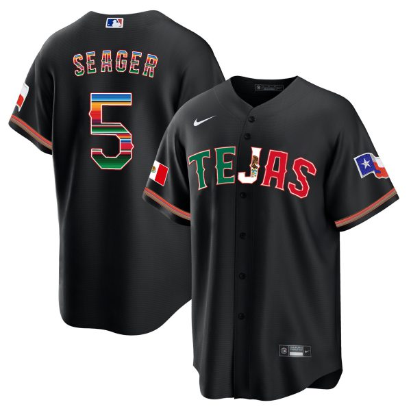 Men's Texas Rangers Mexico Flag Jersey - All Stitched - Image 4