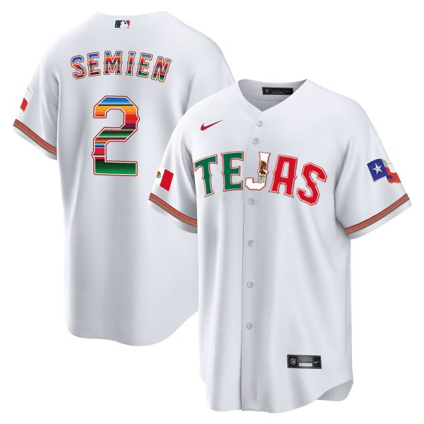 Men's Texas Rangers Mexico Flag Jersey - All Stitched - Image 23