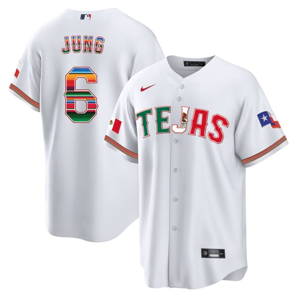 Men's Texas Rangers Mexico Flag Jersey - All Stitched - Image 26