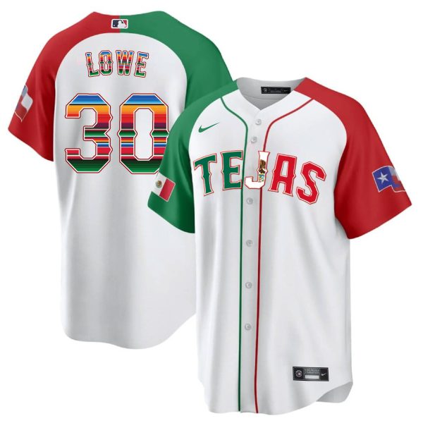 Men's Texas Rangers Mexico Flag Jersey - All Stitched - Image 42
