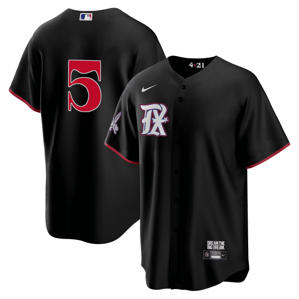Men's Texas Rangers 2023 City Connect Collection V4 Jersey - All Stitched - Image 9