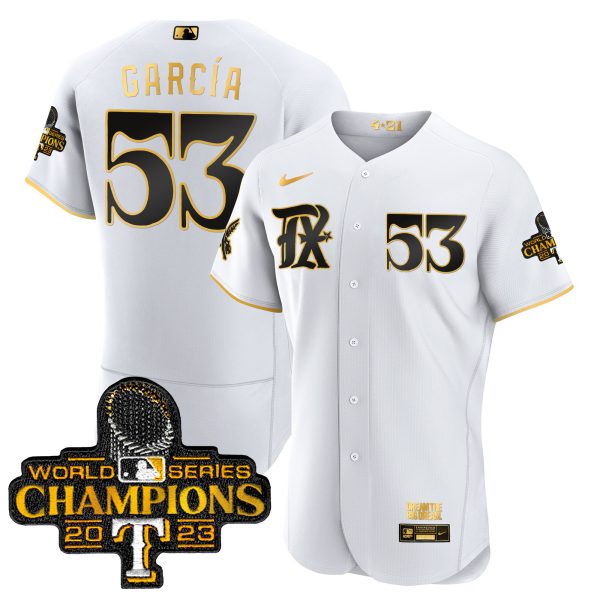 Men's Texas Rangers 2023 World Series Champions City Connect Flex Gold Jersey - All Stitched - Image 13