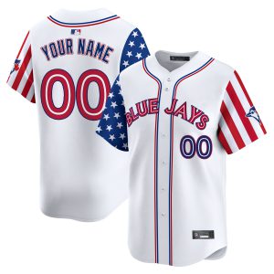 Toronto Blue Jays 2025 Independence Day Vapor Premier Limited Custom Jersey - All Stitched