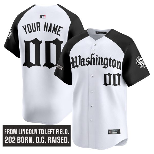 Washington Nationals 'Gothic Capitol Edition' Vapor Premier Limited Custom Jersey - All Stitched - Image 3