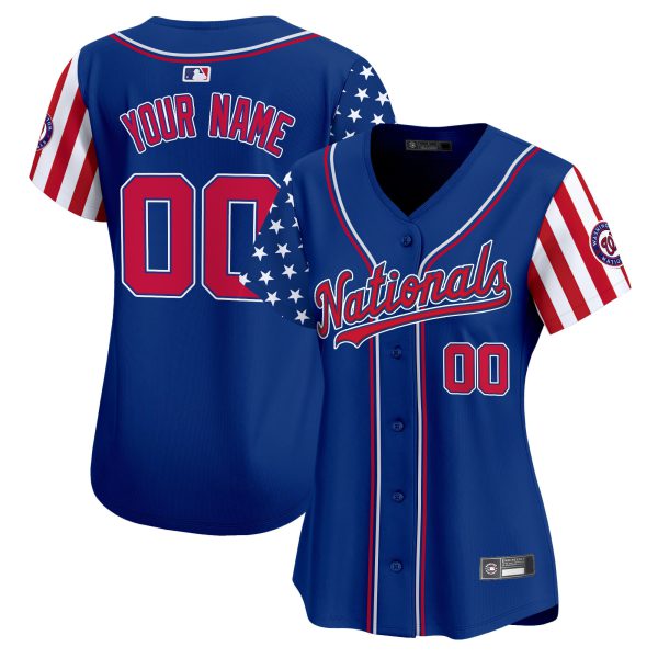 Washington Nationals 2025 Independence Day Vapor Premier Limited Custom Jersey - All Stitched - Image 6