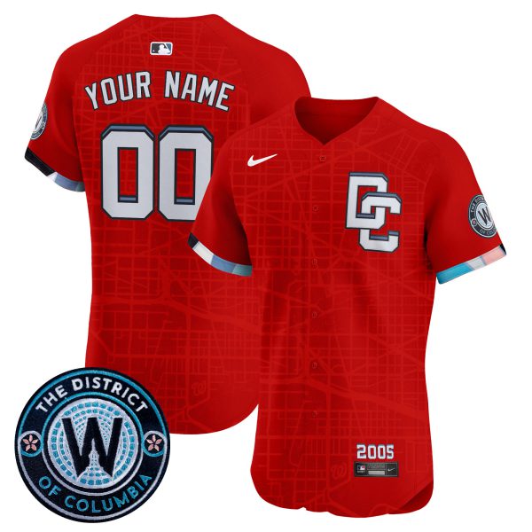 Washington Nationals 2025 City Connect Vapor Premier Elite Custom Jersey - Stitched - Image 2