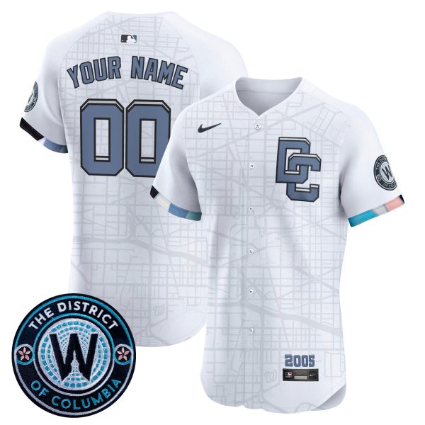 Washington Nationals 2025 City Connect Vapor Premier Elite Custom Jersey - Stitched - Image 4