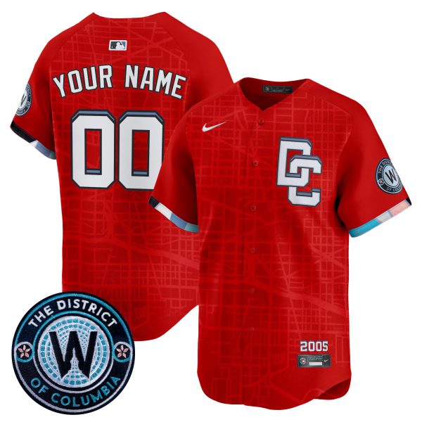 Washington Nationals 2025 City Connect Vapor Premier Limited Custom Jersey - Stitched - Image 2