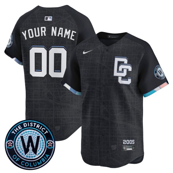 Washington Nationals 2025 City Connect Vapor Premier Limited Custom Jersey - Stitched - Image 3