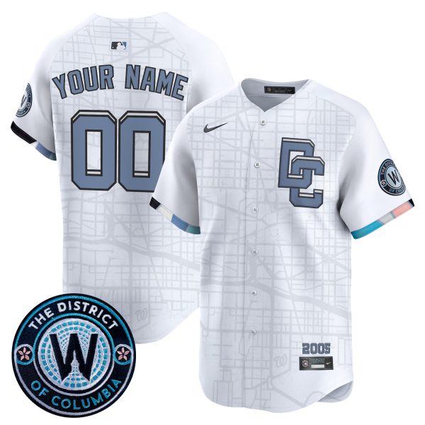 Washington Nationals 2025 City Connect Vapor Premier Limited Custom Jersey - Stitched - Image 4
