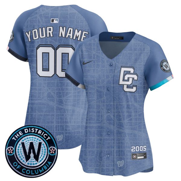 Washington Nationals 2025 City Connect Vapor Premier Limited Custom Jersey - Stitched - Image 5