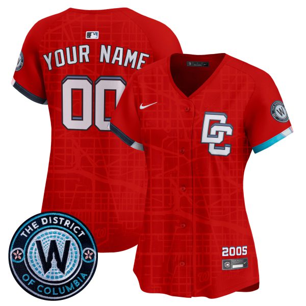 Washington Nationals 2025 City Connect Vapor Premier Limited Custom Jersey - Stitched - Image 6