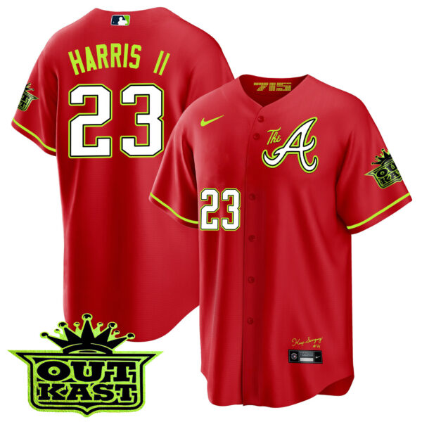 Youth's Atlanta Braves Atliens The A Cool Base Jersey - All Stitched - Image 15
