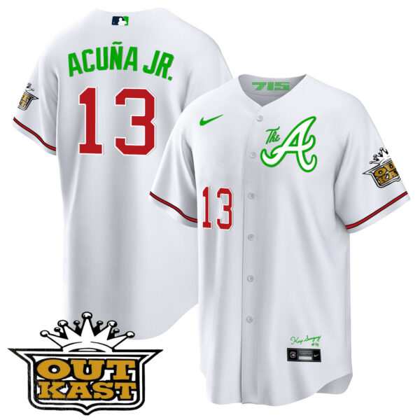 Youth's Atlanta Braves Atliens The A Cool Base Jersey - All Stitched - Image 28