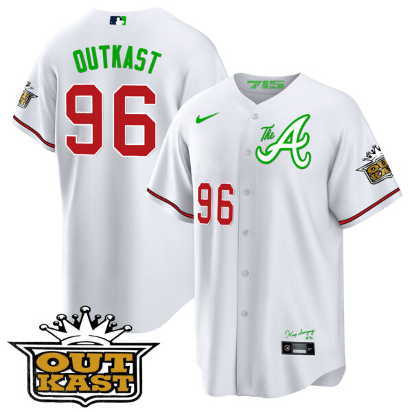 Youth's Atlanta Braves Atliens The A Cool Base Jersey - All Stitched - Image 29