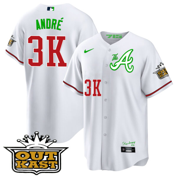 Youth's Atlanta Braves Atliens The A Cool Base Jersey - All Stitched - Image 30