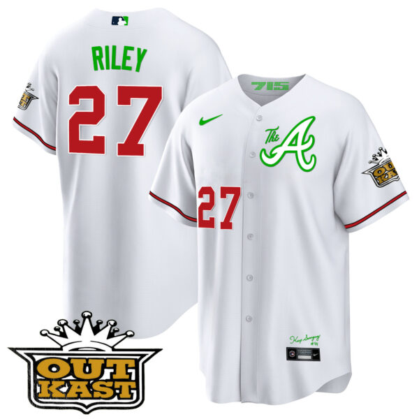 Youth's Atlanta Braves Atliens The A Cool Base Jersey - All Stitched - Image 32