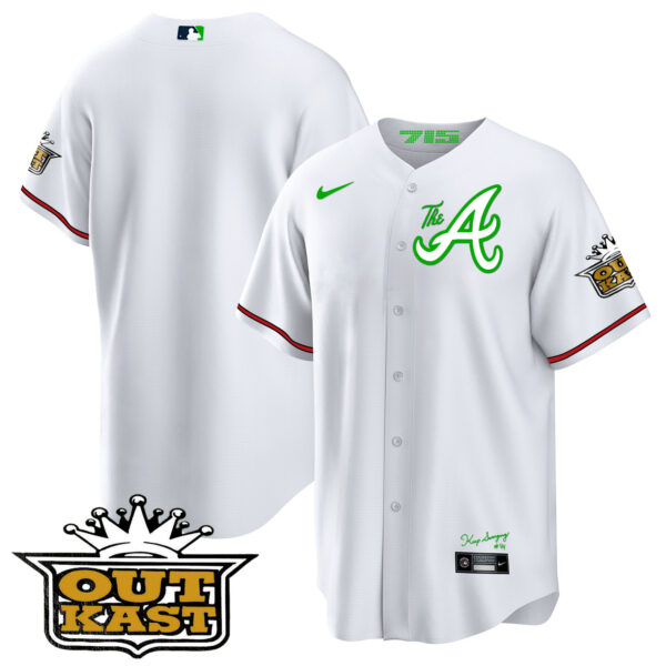 Youth's Atlanta Braves Atliens The A Cool Base Jersey - All Stitched - Image 36