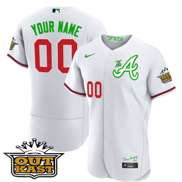 Atlanta Braves Atliens The A Baseball Custom Jersey - All Stitched - Image 10