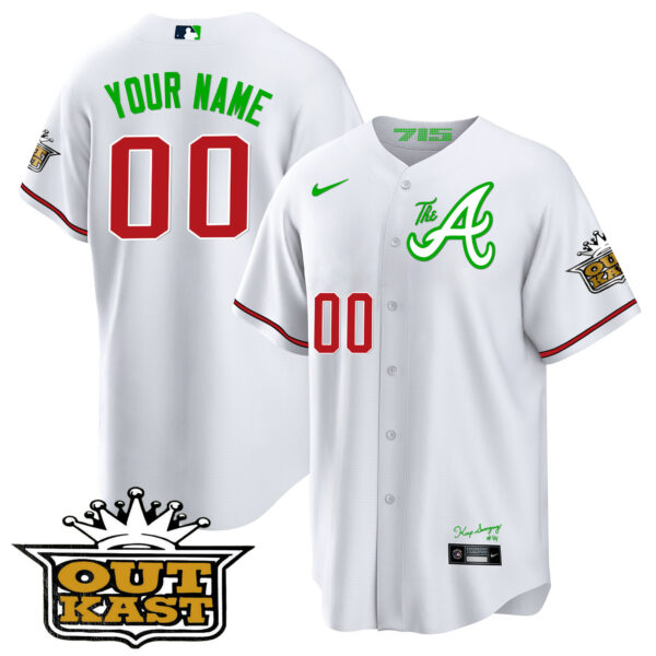 Atlanta Braves Atliens The A Baseball Custom Jersey - All Stitched - Image 11