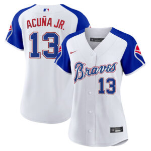 Women's Atlanta Braves Throwback 1974 - 1982 Baseball Jersey - All Stitched