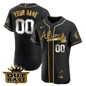 Atlanta Braves Atliens Flex Base Custom Jersey V2 - All Stitched
