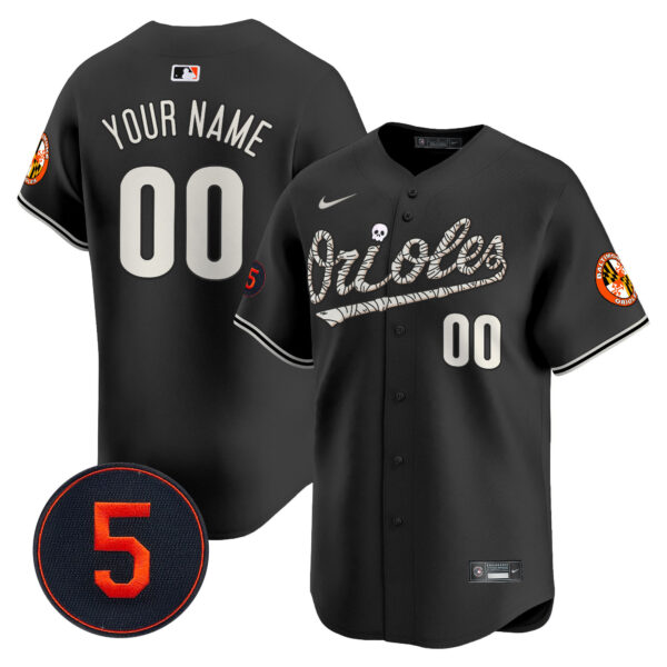 Baltimore Orioles Halloween Vapor Premier Limited Custom Jersey - All Stitched - Image 2