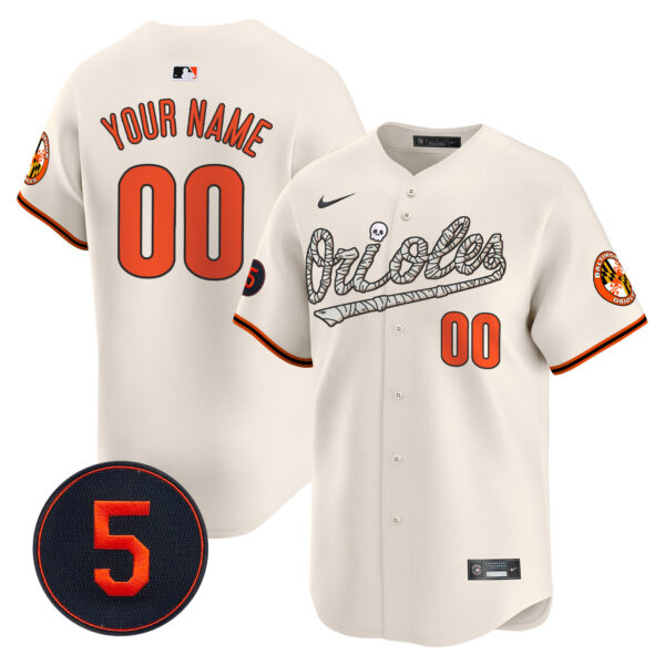 Baltimore Orioles Halloween Vapor Premier Limited Custom Jersey - All Stitched - Image 3