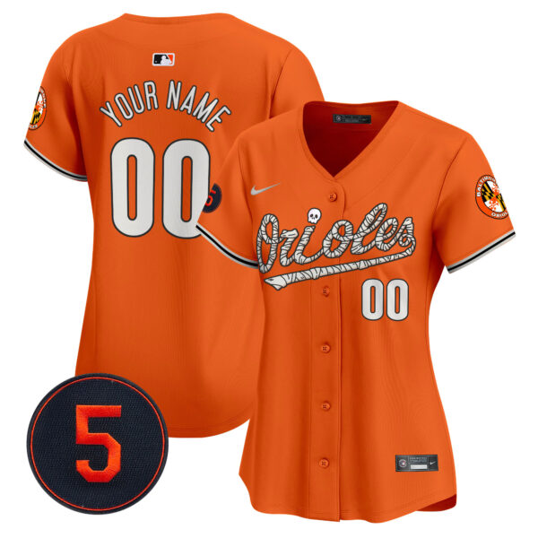 Baltimore Orioles Halloween Vapor Premier Limited Custom Jersey - All Stitched - Image 6