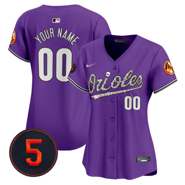 Baltimore Orioles Halloween Vapor Premier Limited Custom Jersey - All Stitched - Image 9