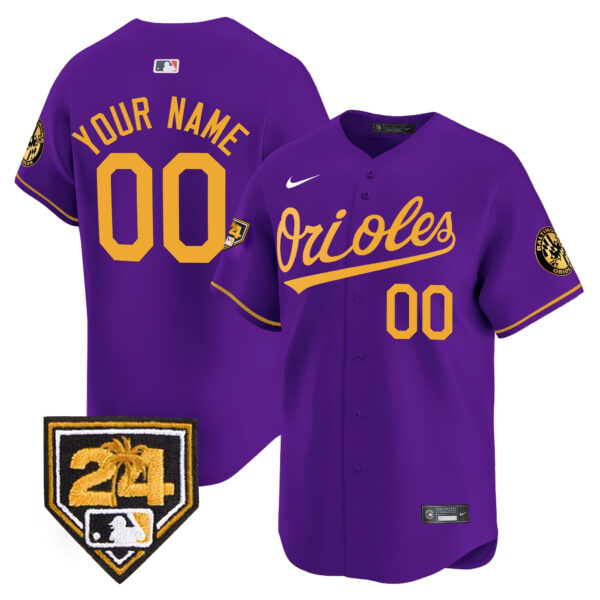 Orioles 2024 Spring Training Patch Vapor Premier Limited Custom Jersey - All Stitched - Image 3