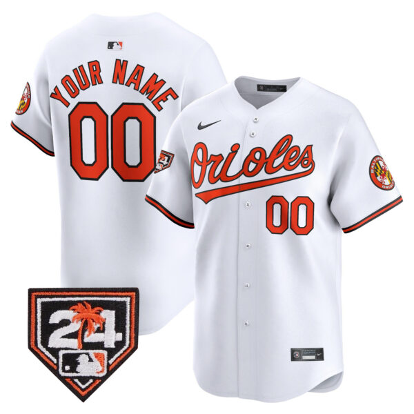 Orioles 2024 Spring Training Patch Vapor Premier Limited Custom Jersey - All Stitched - Image 4