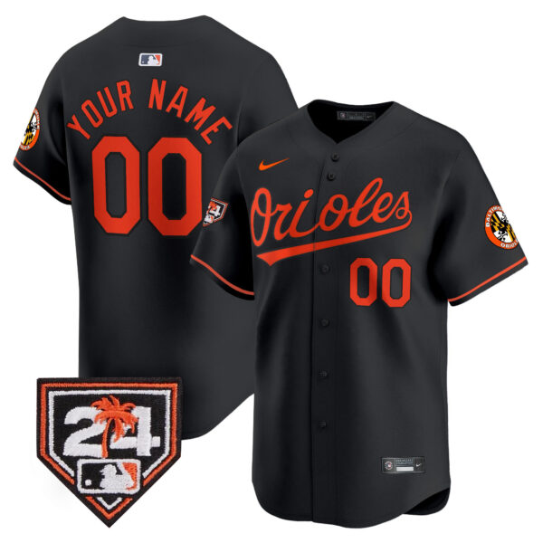 Orioles 2024 Spring Training Patch Vapor Premier Limited Custom Jersey - All Stitched - Image 5