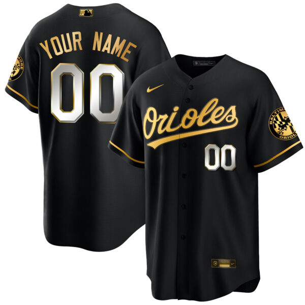 Baltimore Orioles 2023 Special Gold Cool Custom Jersey – All Stitched - Image 2