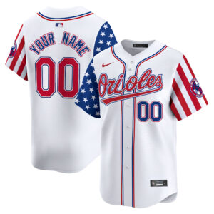 Baltimore Orioles 2024 Independence Day Vapor Premier Limited Custom Jersey - All Stitched