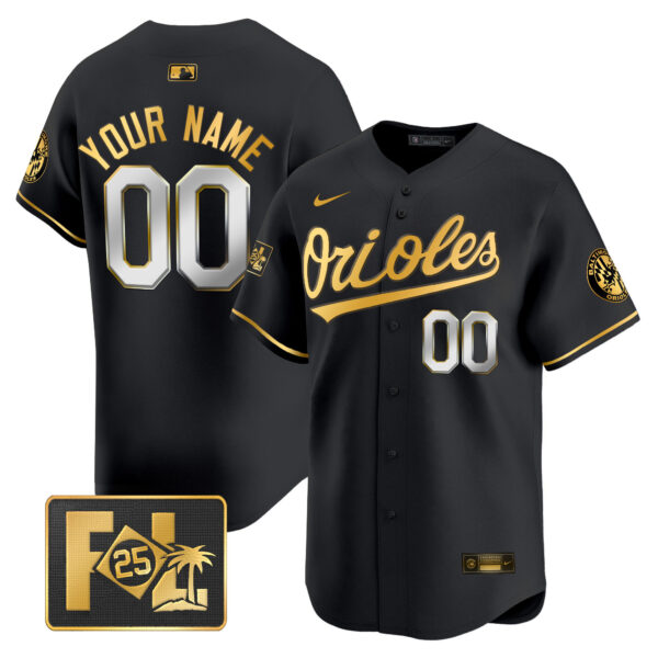 Baltimore Orioles 2025 Spring Training Patch Vapor Premier Limited Custom Jersey - All Stitched - Image 2