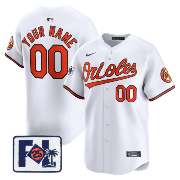 Baltimore Orioles 2025 Spring Training Patch Vapor Premier Limited Custom Jersey - All Stitched - Image 4