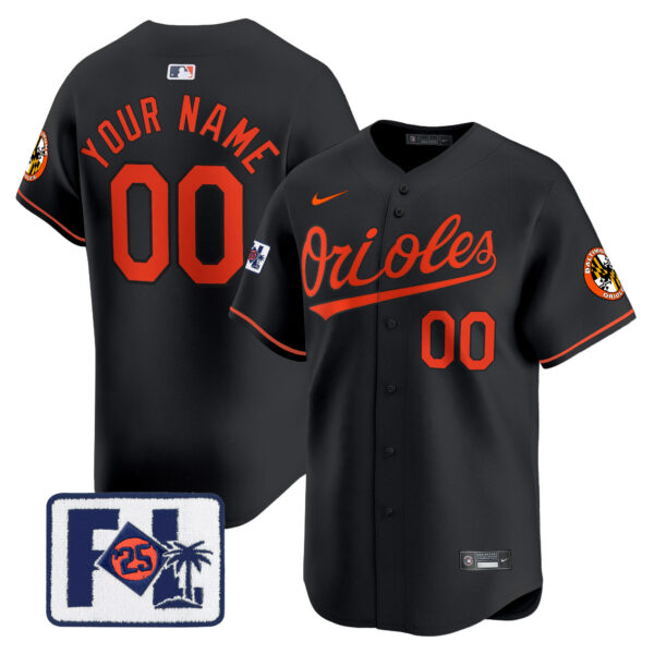 Baltimore Orioles 2025 Spring Training Patch Vapor Premier Limited Custom Jersey - All Stitched - Image 5
