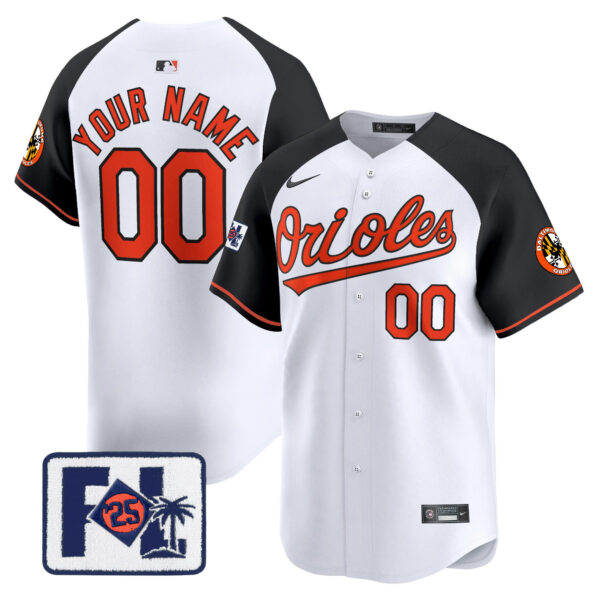 Baltimore Orioles 2025 Spring Training Patch Vapor Premier Limited Custom Jersey - All Stitched - Image 6