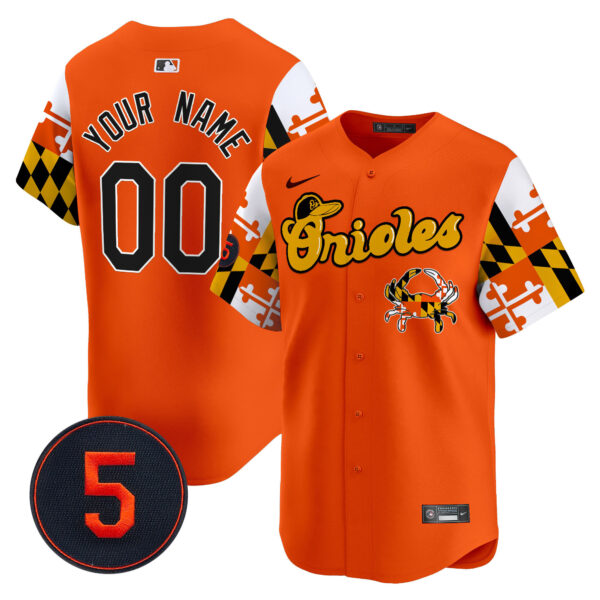 Baltimore Orioles Robinson Patch Vapor Premier Limited Custom Jersey V7 - All Stitched - Image 4