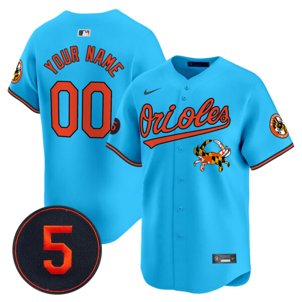 Baltimore Orioles Robinson Patch Vapor Premier Limited Custom Jersey V9 - All Stitched - Image 5
