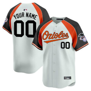 Baltimore Orioles White Alternate Vapor Premier Limited Custom Jersey - All Stitched