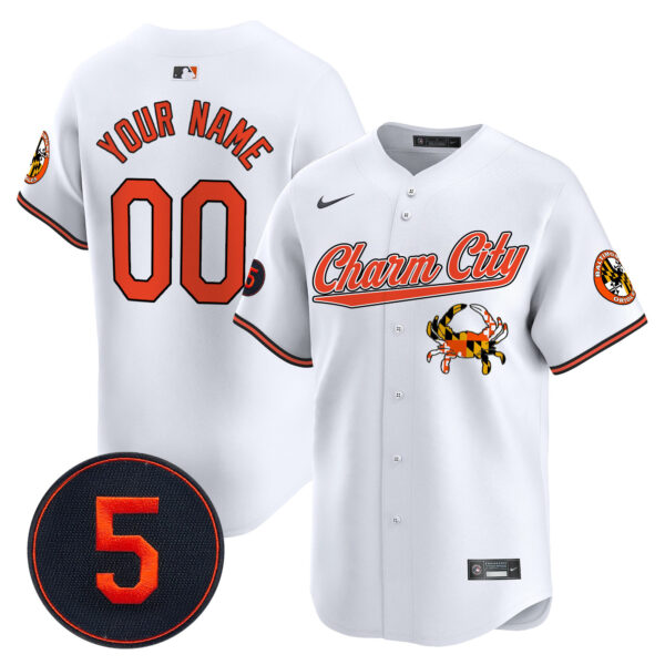 Baltimore Orioles Robinson Patch Vapor Premier Limited Custom Jersey V8 - Stitched - Image 2