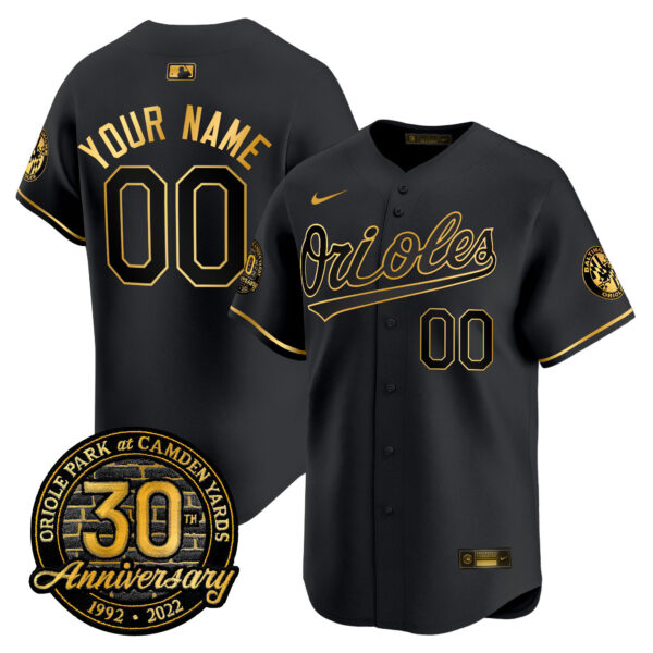 Orioles Camden Yards 30th Anniversary Patch Vapor Premier Limited Custom Jersey – All Stitched - Image 3