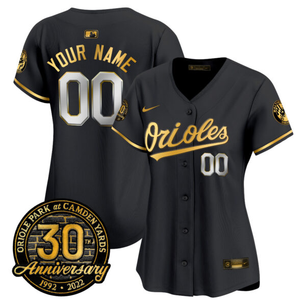 Orioles Camden Yards 30th Anniversary Patch Vapor Premier Limited Custom Jersey – All Stitched - Image 7