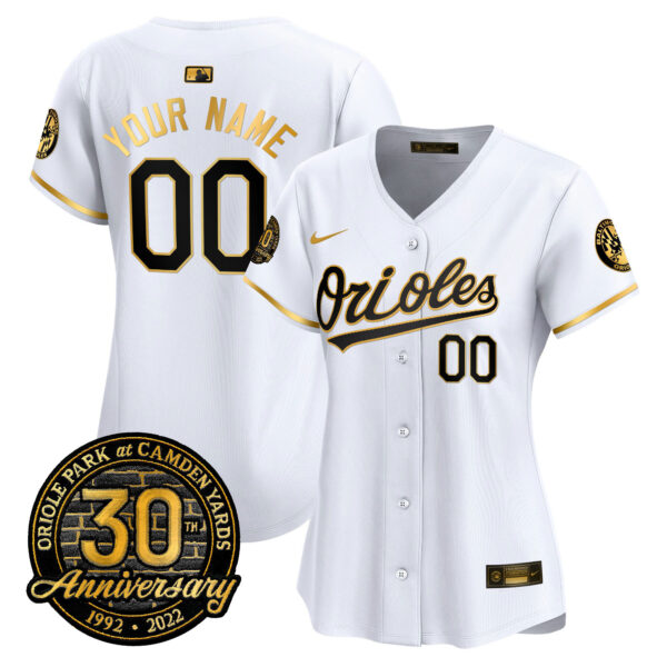 Orioles Camden Yards 30th Anniversary Patch Vapor Premier Limited Custom Jersey – All Stitched - Image 8
