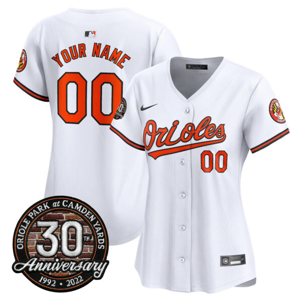 Orioles Camden Yards 30th Anniversary Patch Vapor Premier Limited Custom Jersey – All Stitched - Image 11