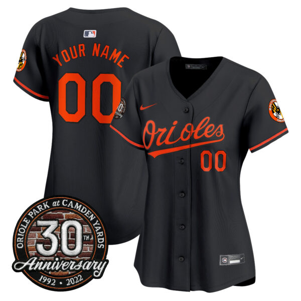 Orioles Camden Yards 30th Anniversary Patch Vapor Premier Limited Custom Jersey – All Stitched - Image 12